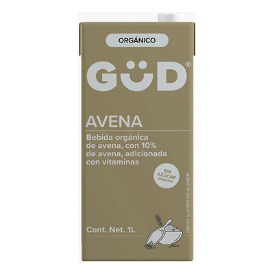 Alimento Líquido Güd Avena Orgánico sin Azucar 1L | MercadoLibre
