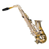 Saxofón Alto Fanpro Latón Con Estuche Y Accesorios