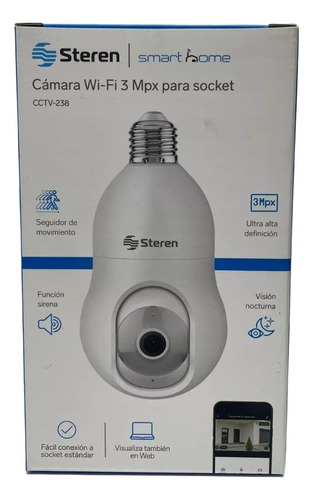 Camara Steren Cctv-238 Wi-fi 3 Mpx Para Socket