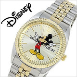 Reloj Mickey Mouse Disney Para Hombre Mck339 Plateado/dorado