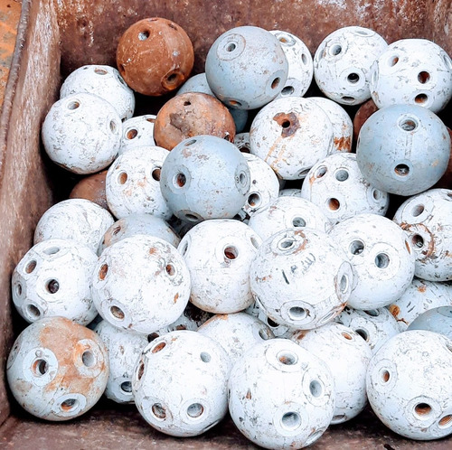 Mancuernas.esferas.bolas De Hierro...3,6 Kg...tubos Larralde