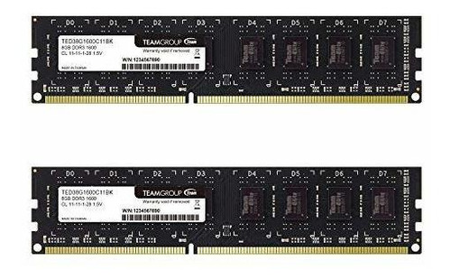 Memoria Ram Ddr3 16gb 1600mhz Pc3-12800 Cl11 - Teamgroup