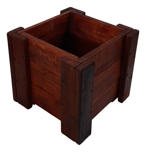 Macetas Cubo De Madera De Eucalipto 50x50  Hogar Mas Calido