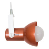 Kit 10 Spot Para Trilho Perfilado Eletrocalha Branco/cobre Cor Branco Com Cobre 110v/220v
