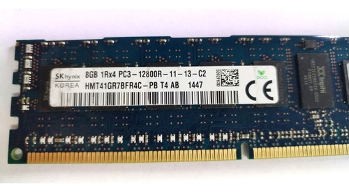 Memoria 8gb 1rx4 Pc3-12800r 11-13 Hmt41gr7bfr4c Hynix Ecc Re