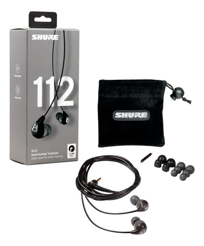 Auriculares In-ear Shure Se112-gr Color Negro/gris