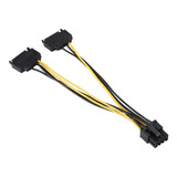 Adaptador De Corriente Dual Sata De 15 Pines Macho A 8 Pines