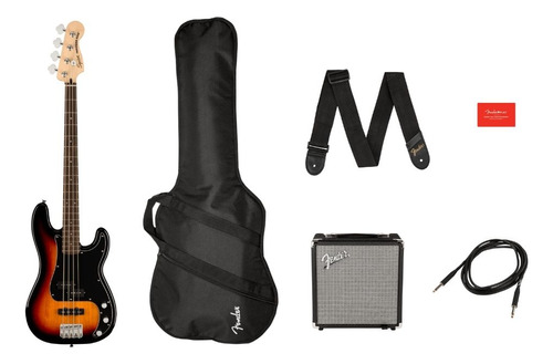 Kit De Baixo Fender Squier Affinity Precison Bass Pj Pack