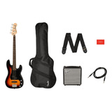 Kit De Baixo Fender Squier Affinity Precison Bass Pj Pack