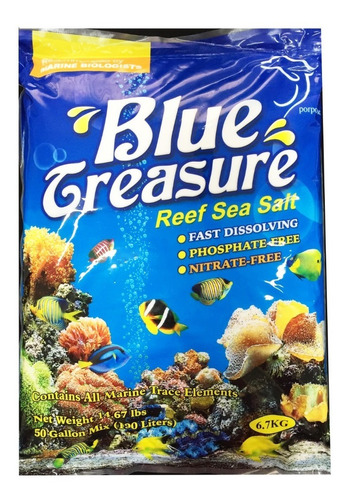 Sal Blue Treasure Reef 6,7 Kg -aquários Marinhoss