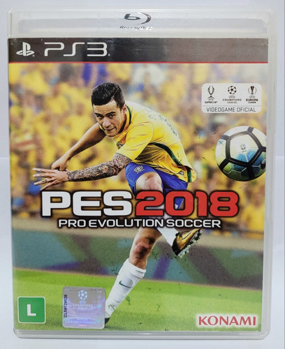 Pes 2018, Pro Evolution Soccer 2018, Jogo Original Para Ps3 