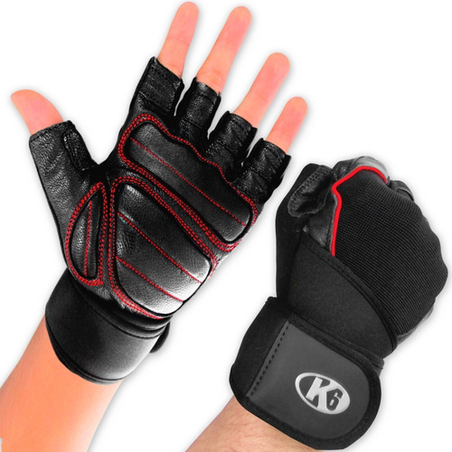 Guantes Para Gimnasio De Cuero Ideal Para Pesas Crossfit Gym