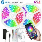 Led Luces Foco Lampara Decora Tira 20 Metros App/música