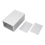 Caja De Proyectos De Aluminio, Arenada, Plateada, Impermeabl