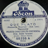 Pasta Orquesta Caracteristica Continental Valeta Odeon C352