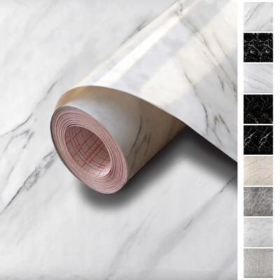 Papel Tapiz Azulejo Mármol Rollo Vinil Adhesivo 10m X 60cm | MercadoLibre