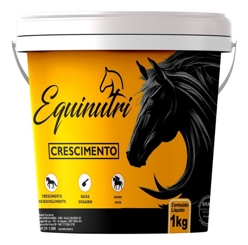 1kg Equinutri Crescimento-suplemento P/ Crescimento De Potro