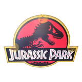 Jurassic Park Logo Figura Para Decoración Coroplast 60x50 Cm