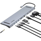 Super Hub Para Macbook Baseus 10 Em 1 Hdmi Usb 3.0 Catsx-t0g