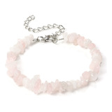 Pulsera Cuarzo Rosa Triturado + Estuche Gamushop