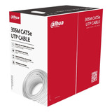 Bobina De Cable Utp Dahua Blanco 100% Cobre Cat 5e 305 Mts