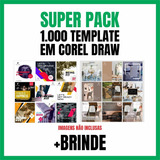 Pack Corel Draw - 1000 Templetes Com Bônus