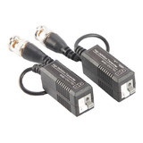 10 Pares Conector Balun Pasivo Bnc Con Cable Cctv Camaras