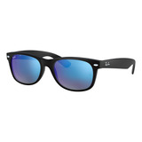 Ray Ban Rb2132 622/17 New Wayfarer Azul Espejo Negro Mate