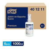 Tork Jabón En Espuma Premium Extra Suave 6 Envases / 1000 Ml