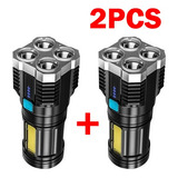 2x Super Potente Usb Recargable Táctica Linterna Led Q1