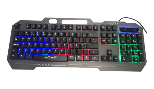 Teclado Gamer Semi Mecânico Barato Iluminado Rgb Em Ptbr