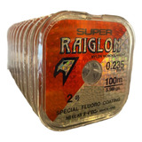 Super Raiglon Nylon Fluorocarbonado Leader Mosca Fly 0.235mm