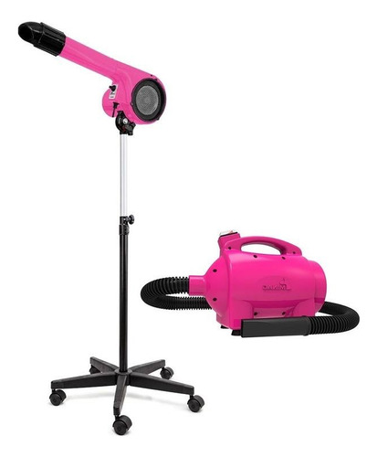 Soprador Secador Pet Minag 220v Rosa Banho E Tosa Sem Juros