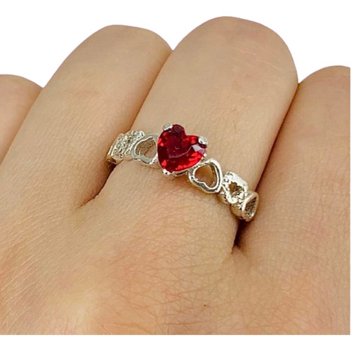 Anillo Enamorados Con Piedra Cubic De Plata 925 Ap 434