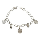 Pulsera Chiches Monedas Chinas De La Suerte Plata 950