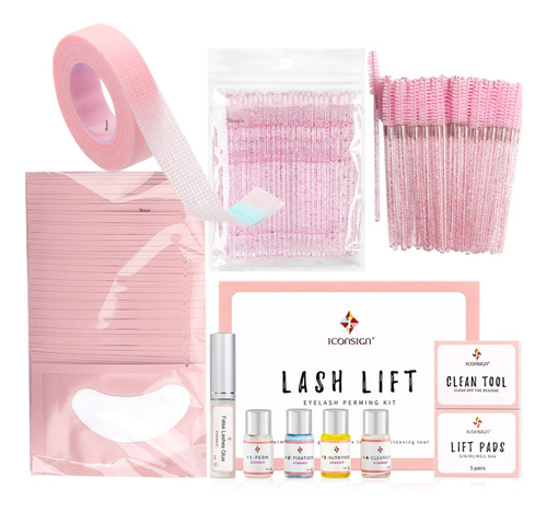 1 Lash Lifting Iconsign + 50 Parches De Hidrogel + Kit 