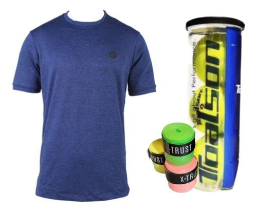 Kit Pelotas Tenis Toalson Remera Snauwaert Miljor Cubregrips