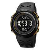 Reloj Digital Skmei 2070 Deportivo Impermeable Negro Dorado