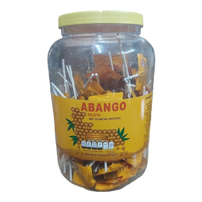 Frasco Con 100 Paletas Abango Con Miel Y Propoleo De 7 G C\u002Fu | Envío gratis