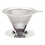 Coador Café Inox Reutilizável Pour Over Não Precisa Filtro