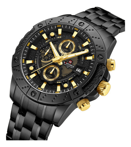 Reloj Naviforce Luxury Business Elegant Con Correa De Acero