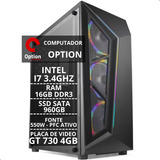 Desktop Pc Gamer I7 3.4ghz B75 16gb Ram Ssd 1tb Gt730 4gb 