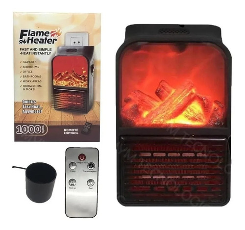 Calentador De Aire Flame Heater Edicion Chimenea + Control