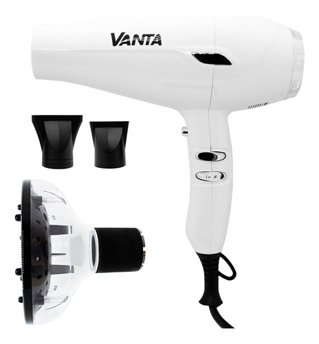 Vanta 9200 Ultra Quiet Secador De Pelo + Difusor Universal