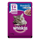 Alimento Whiskas 1+ Whiskas Gatos  Para Gato Adulto Todos Los Tamaños Sabor Sardina En Salsa En Sobre De 85 g