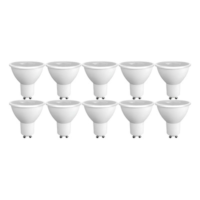 Pack 10 Focos LED Philco Brillamax Dicroica GU10 3W 3000K Blanco Cálido | MercadoLibre