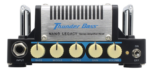 Hotone Thunder Bass Mini Bass - Cabezal Amplificador Para G. Color Cromado