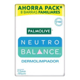 Jabón En Barra Palmolive Neutro Balance 8 Pzas De 120 G