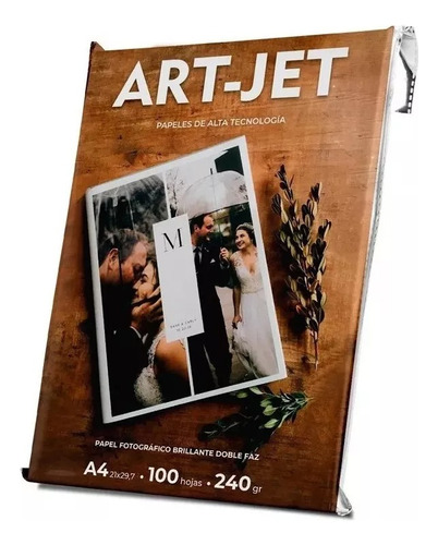 Papel Fotográfico Brillante Doble Faz Art Jet® 240gr A4 100h