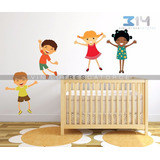 Vinilo Decorativo Infantil Niños-i 01, Calcomanía De Pared.